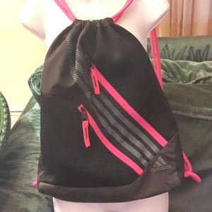 Adidas Blk Pink Gym Bag